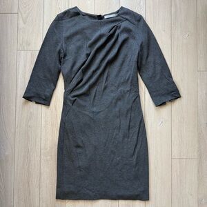Tiger of Sweden Charcoal 1/2 Long Sleeve Dress Size 38